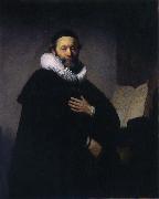 Portrait of Johannes Wtenbogaert Rembrandt